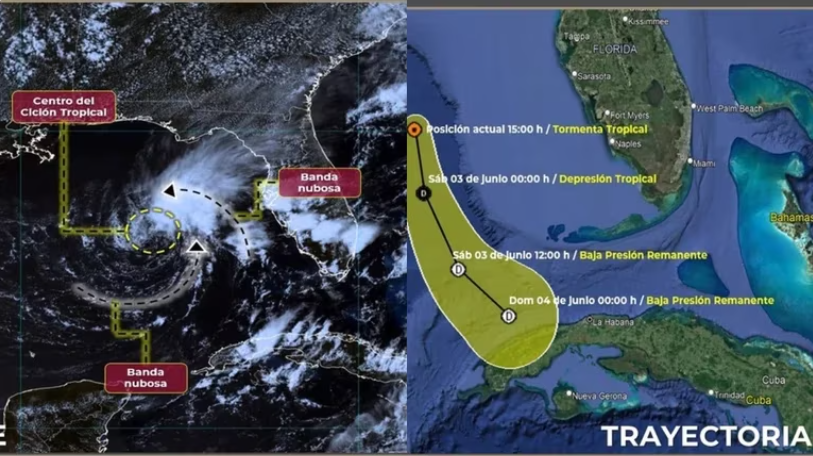 Tormenta Tropical Arlene: Trayectoria y efectos en México