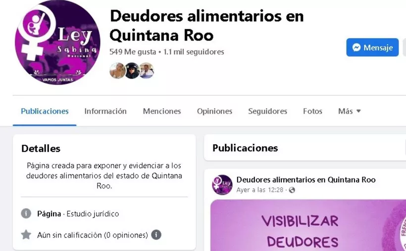 Exhiben organizaciones feministas en redes a deudores alimentarios de Quintana Roo