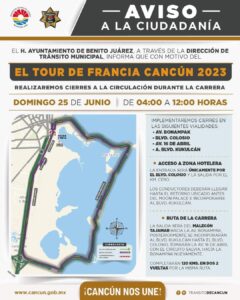 Cierres viales en Cancún: Preparativos para el emocionante Tour de Francia