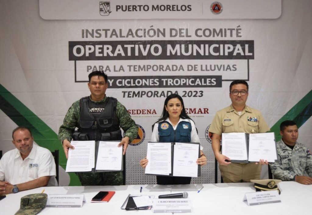 Puerto Morelos se prepara para la temporada de lluvias y ciclones tropicales