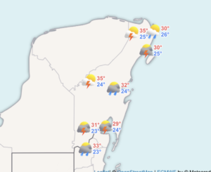 Clima para hoy en Cancún y Quintana Roo: Lluvias puntuales