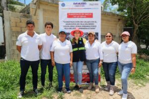 Atenea Gomez da banderazo para construccion de calles en Ciudad Mujeres 4