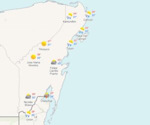 Clima para hoy en Cancún y Quintana Roo: Intervalos de chubascos