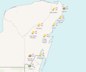 Clima para hoy en Cancún y Quintana Roo: Se esperan chubascos 