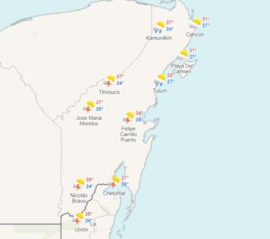 Clima para hoy en Cancún y Quintana Roo: se mantiene ola de calor