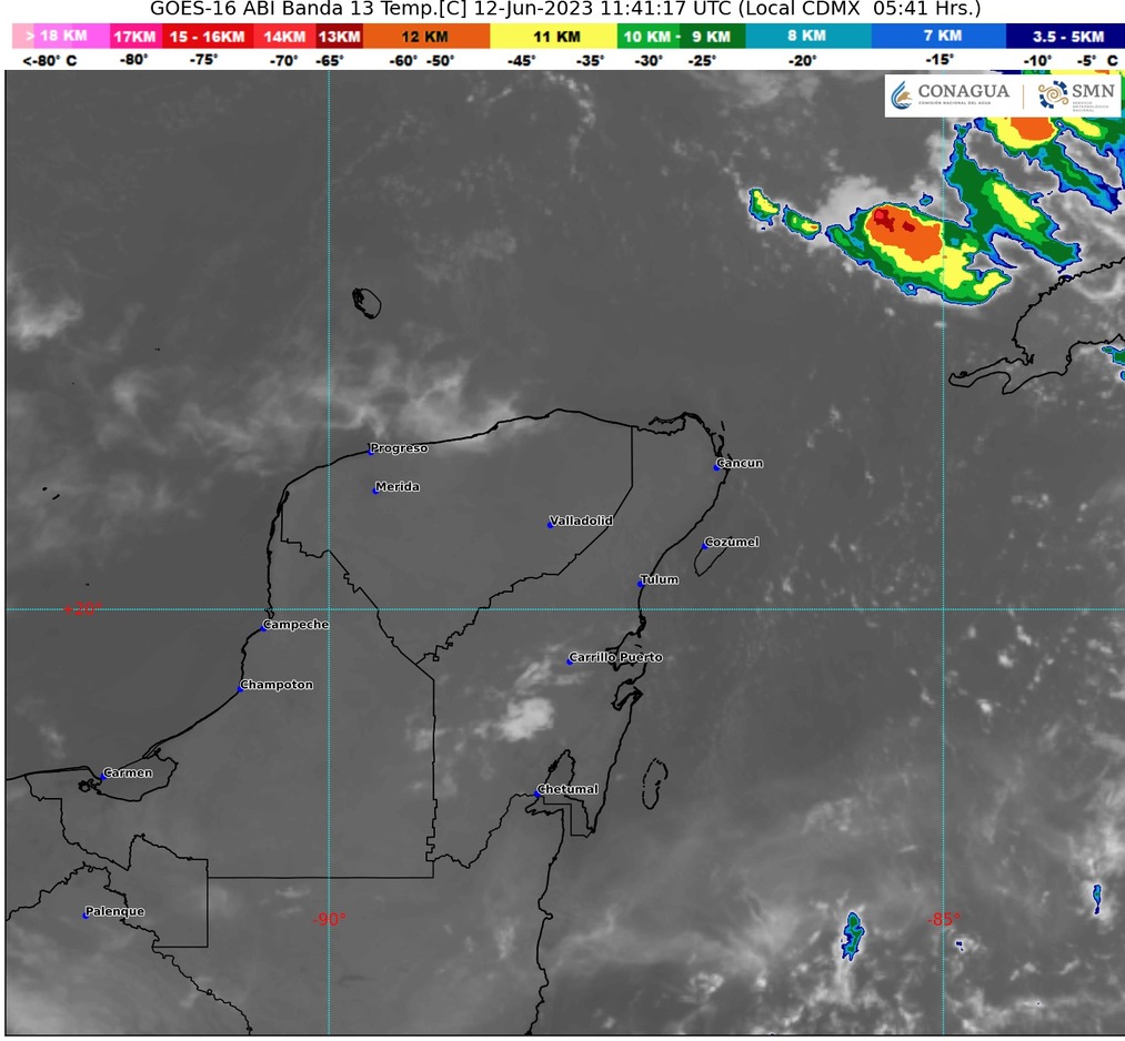 Clima para hoy en Cancún y Quintana Roo: Lluvias puntuales fuertes