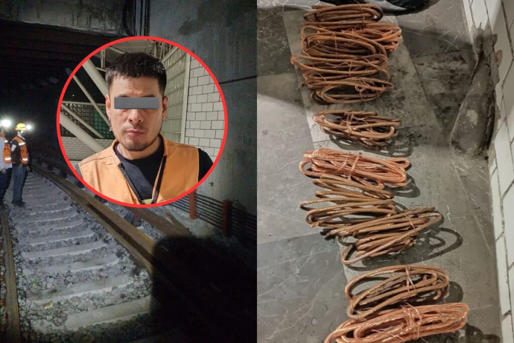 Hombre es detenido en el Metro Zaragoza con 10 kilos de cobre