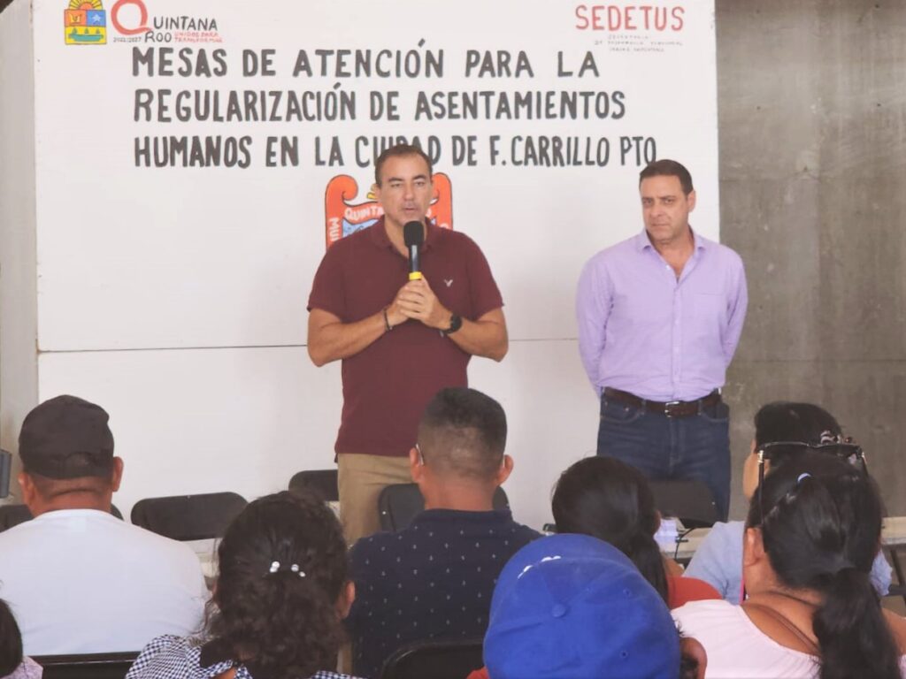 SEDETUS inicia con regularización de colonias en Felipe Carrillo Puerto