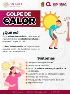 SESA Quintana Roo, llama a tomar precauciones por ola de calor