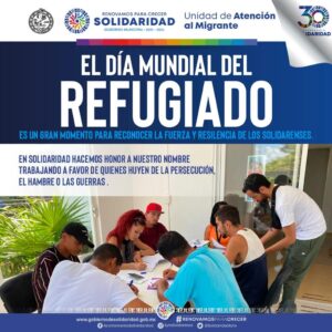 Solidaridad alza la mano: Atención y apoyo a miles de personas en el Día Mundial del Refugiado