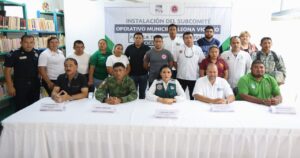 La alcaldesa de Puerto Morelos instala Subcomité para la Temporada de Ciclones Tropicales
