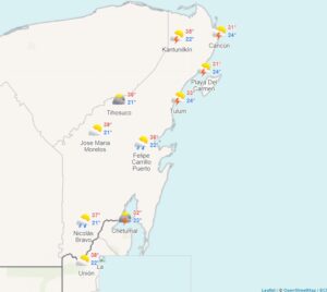 Clima para hoy en Cancún y Quintana Roo: Lluvias e intervalos de chubascos