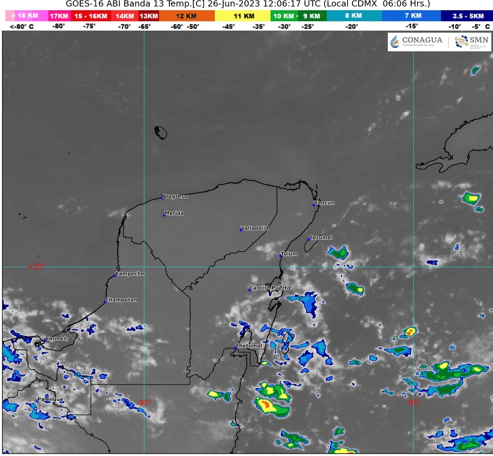 Clima para hoy en Cancún y Quintana Roo: Se esperan chubascos