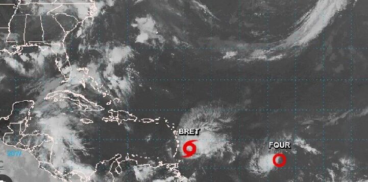 Tormenta tropical Bret azota islas del Caribe, mientras se forma “Cindy”