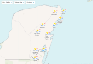 Clima para hoy en Cancún y Quintana Roo: Intervalos de chubascos