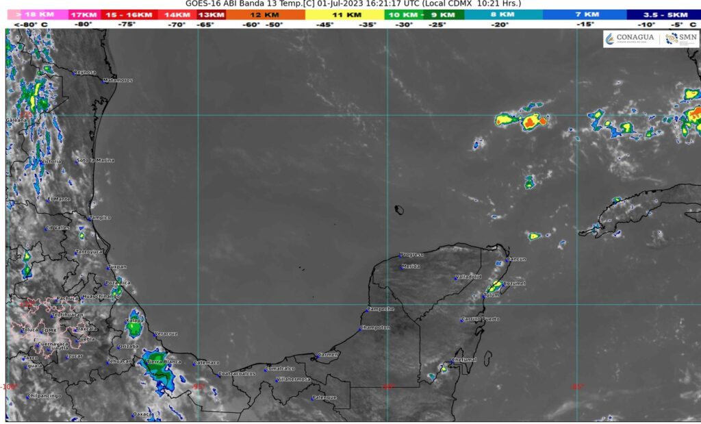 Clima para hoy en Cancún y Quintana Roo: Cielo parcialmente nublado con lluvias puntuales