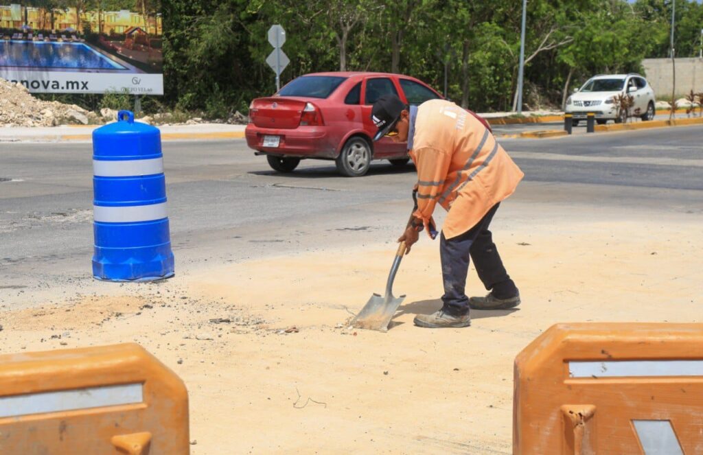 Avanza la renovación de la avenida 115 en Playa del Carme