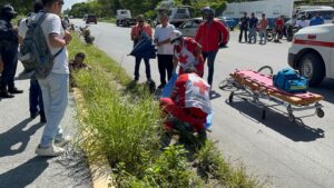 Trágico accidente en la 20 de Noviembre de Cancún: Motociclista mata a abuelito