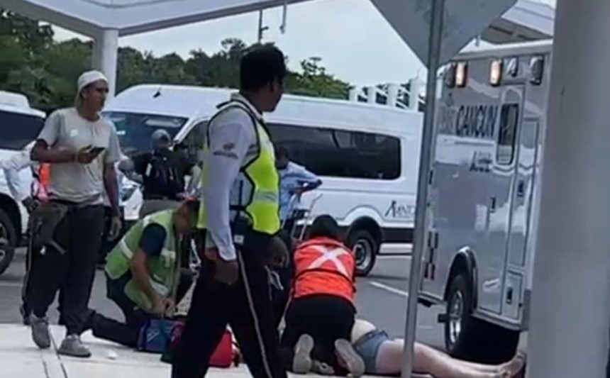 Turista muere en aeropuerto de Cancún por paro cardiorrespiratorio