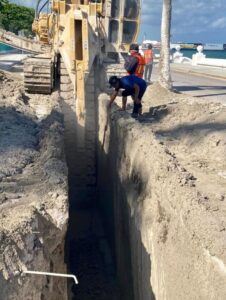 Avanza CAPA en trabajas de la obra de aguas residuales en Cozumel 4