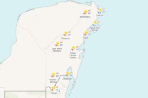 Clima para hoy en Cancún y Quintana Roo: Caluroso con chubascos