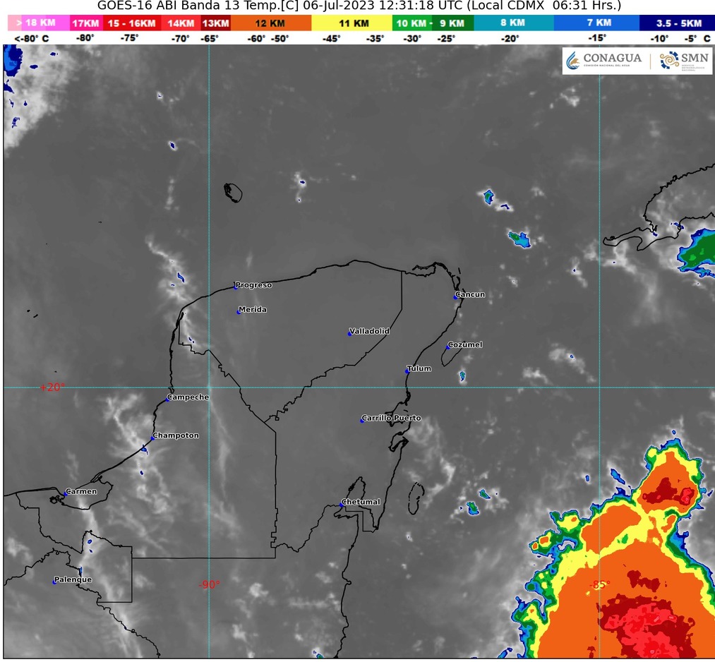 Clima para hoy en Cancún y Quintana Roo: intervalos de chubascos