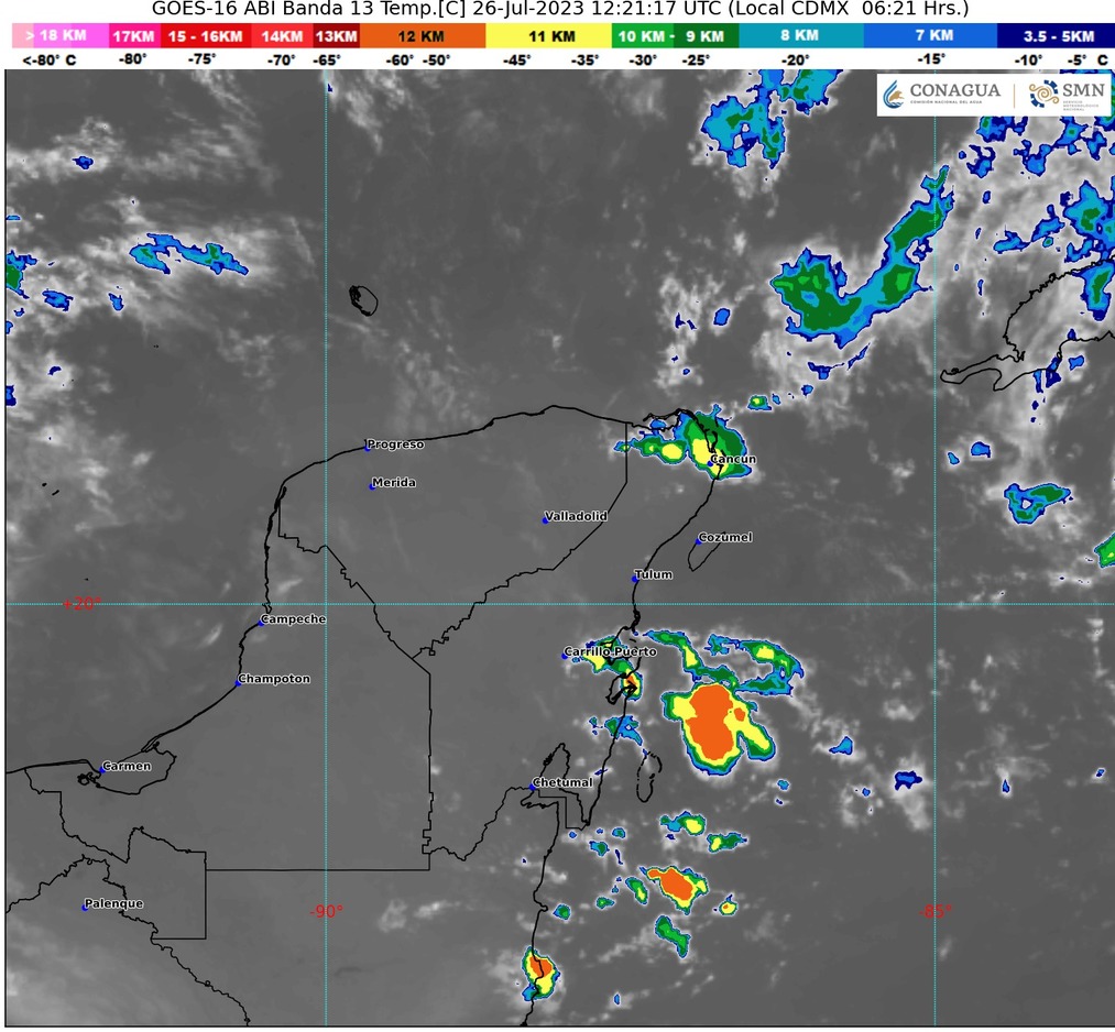 Clima para hoy en Cancún y Quintana Roo: Probabilidad de intervalos de chubascos