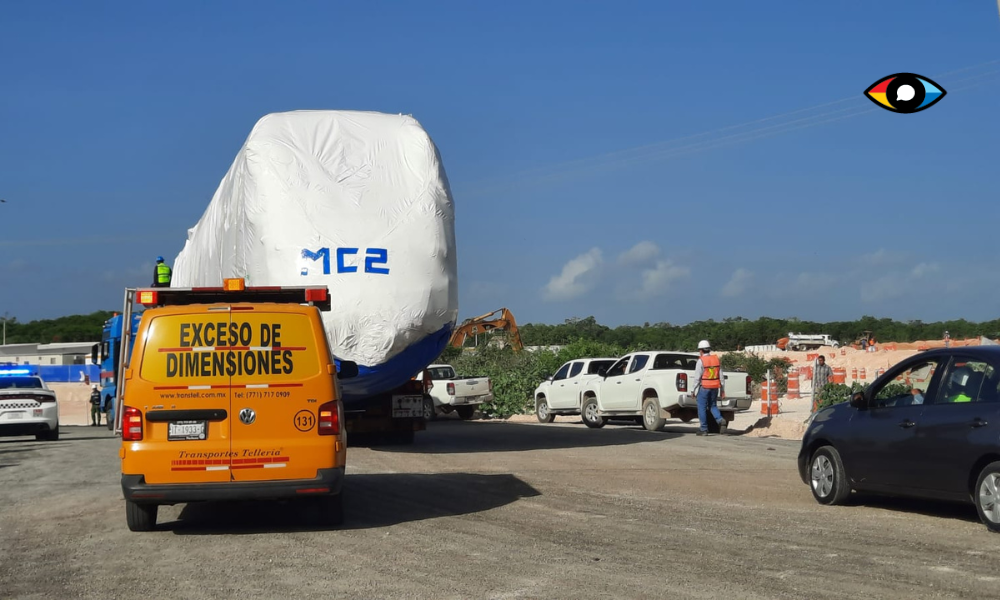 Primer vagón del Tren Maya llega a Cancún (FOTOS)