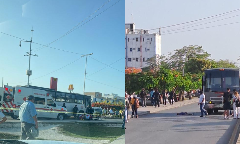 Reportan grave a mujer atropellada en avenida Tulum de Cancún