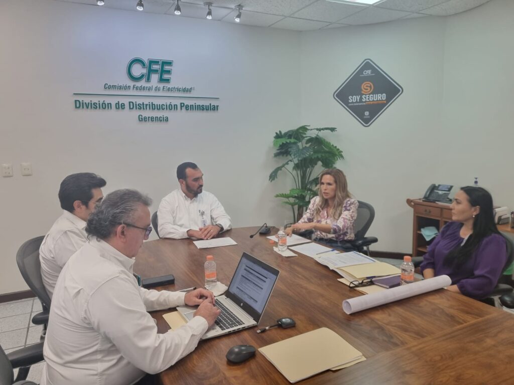 Lili Campos se reúne con CFE para solucionar los apagones.