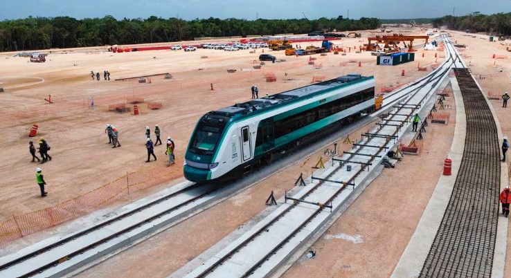 Tren Maya: Vagones en Cancún ya iniciaron sus pruebas estáticas