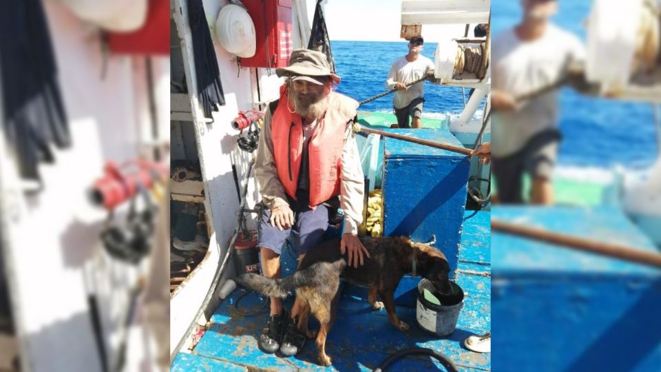 Viral: Rescatan a náufrago y a su perrita que llevaban 3 meses en altamar