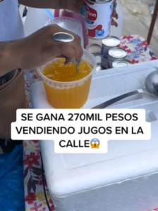 Viral: Vende jugos y gana 90 mil pesos mensuales