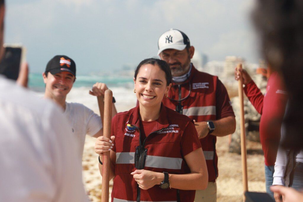 Ana Paty Peralta garantiza playas limpias y certificadas en Cancún