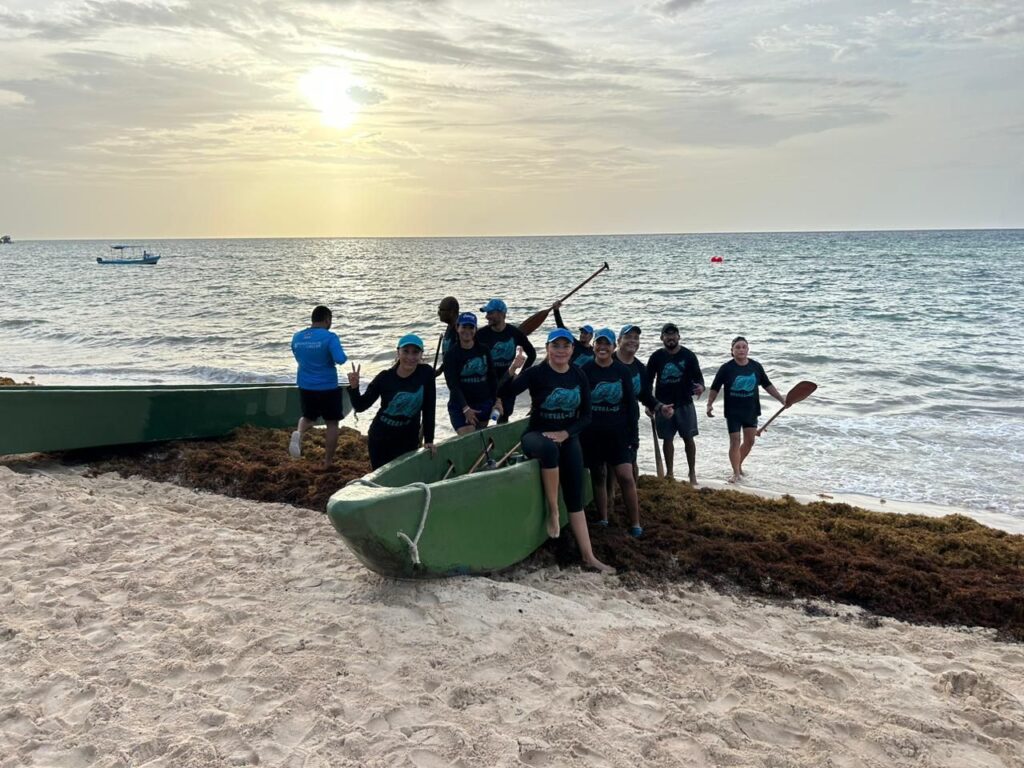 Realizan regata a Remo en Canoas Mayas por 30 Aniversario de Solidaridad