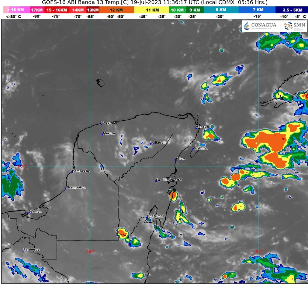 Clima para hoy en Cancún y Quintana Roo: Lluvias fuertes