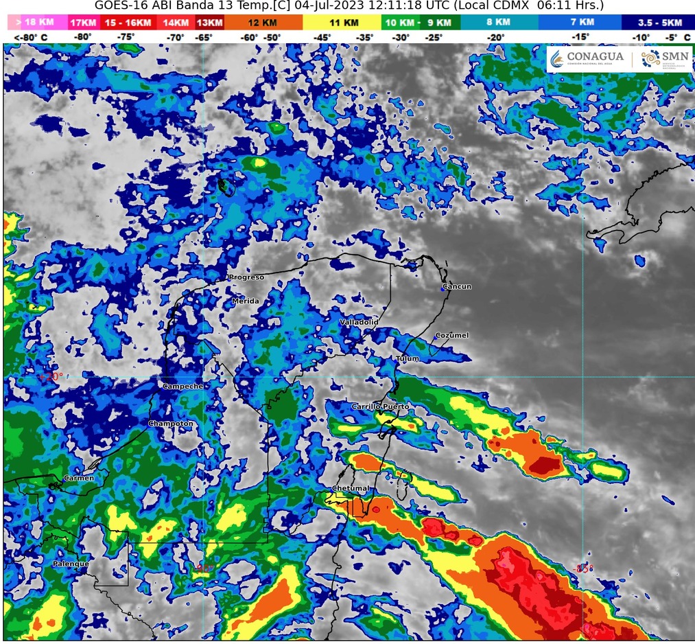 Clima para hoy en Cancún y Quintana Roo: Lluvias puntuales fuertes