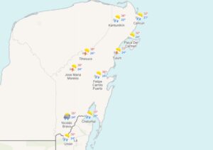 El clima para hoy 17 de julio en Cancún y Quintana Roo, se espera cielo nublado con intervalos de chubascos.
