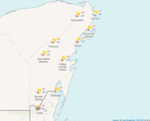 Clima para hoy en Cancún y Quintana Roo: Probabilidad de intervalos de chubascos