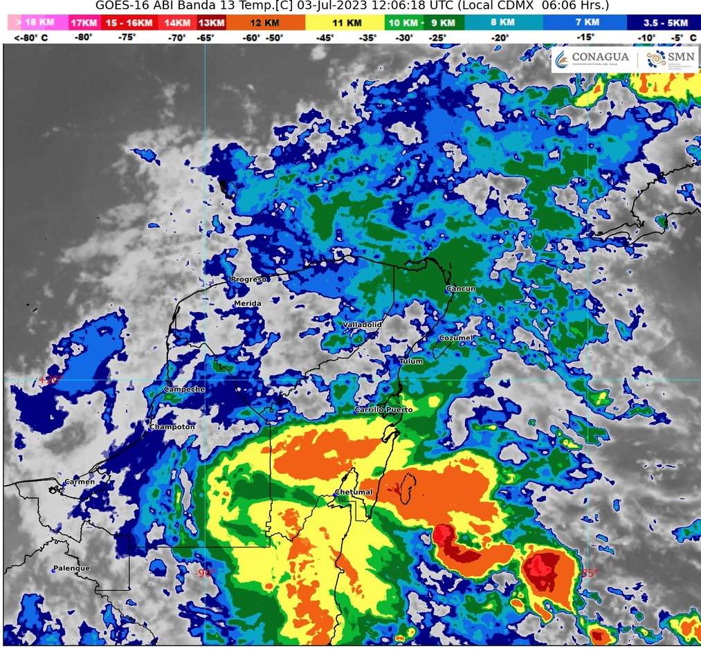 Clima para hoy en Cancún y Quintana Roo: Lluvias fuertes