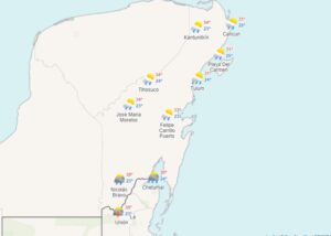 Clima para hoy en Cancún y Quintana Roo: Lluvias puntuales 