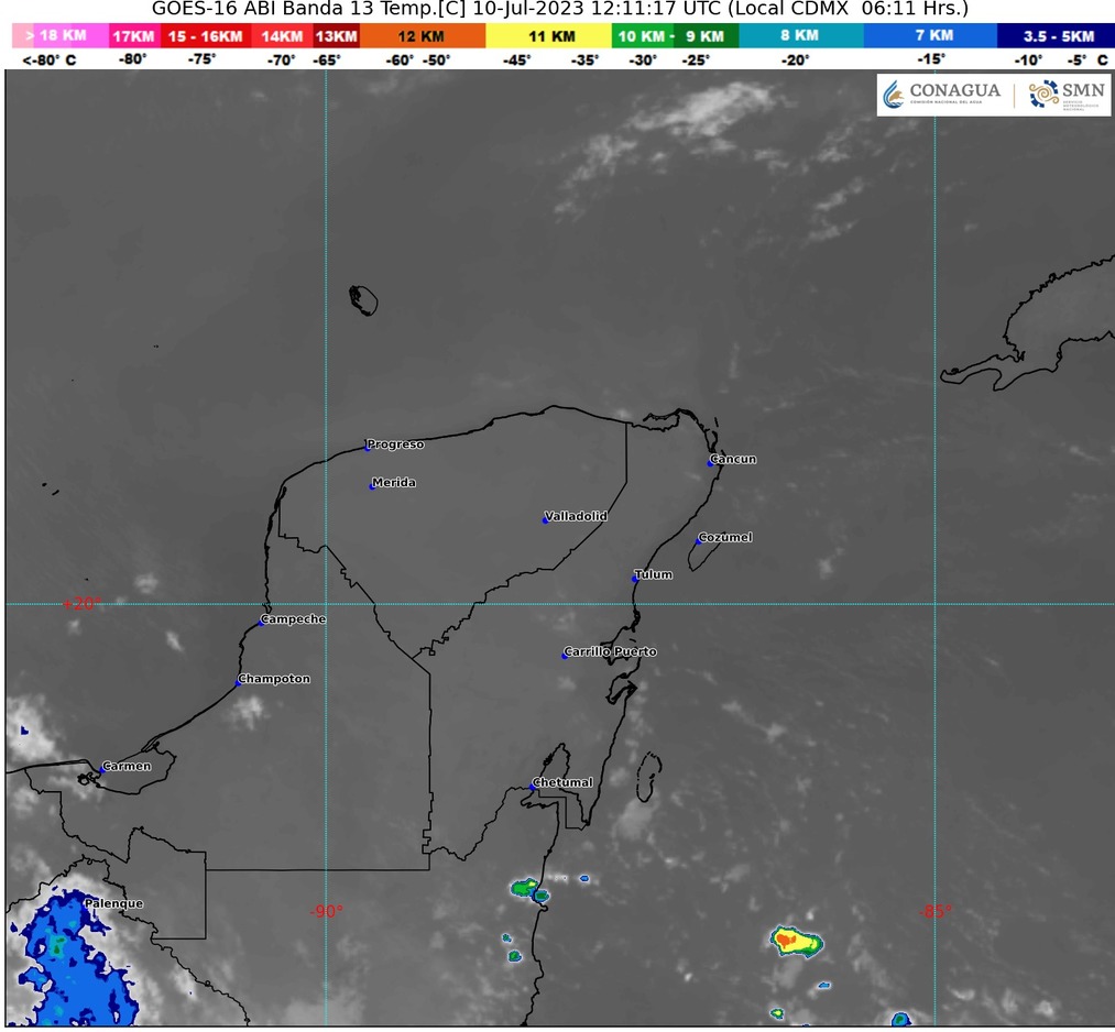 Clima para hoy en Cancún y Quintana Roo: Nublado y ambiente caluroso