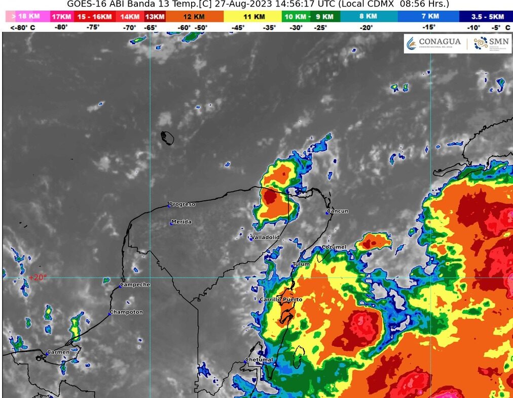 Clima para hoy en Cancún y Quintana Roo: Cielo nublado la mayor parte del día