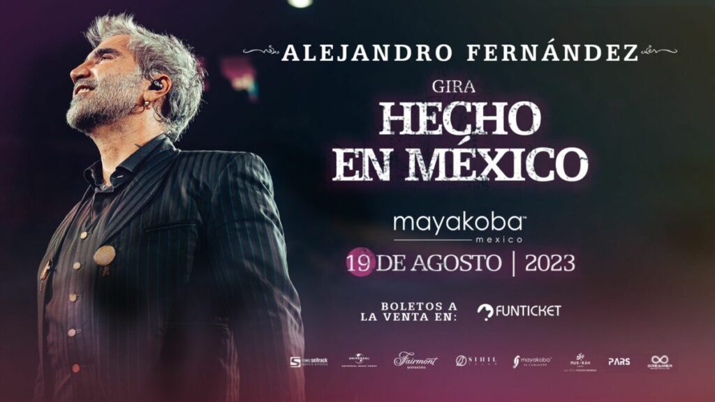 Listos para la magia en Mayakoba, Alejandro Fernández en concierto