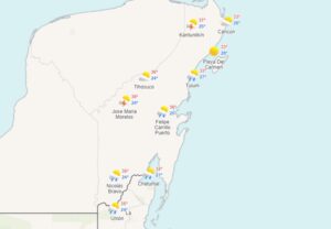 Clima para hoy en Cancún y Quintana Roo: Cielo medio nublado
