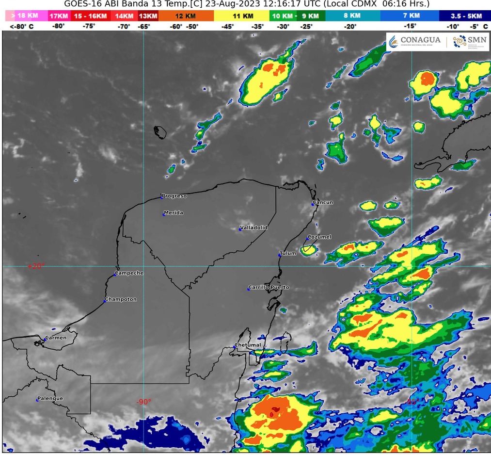 Clima para hoy en Cancún y Quintana Roo: Caluroso con lluvias fuertes