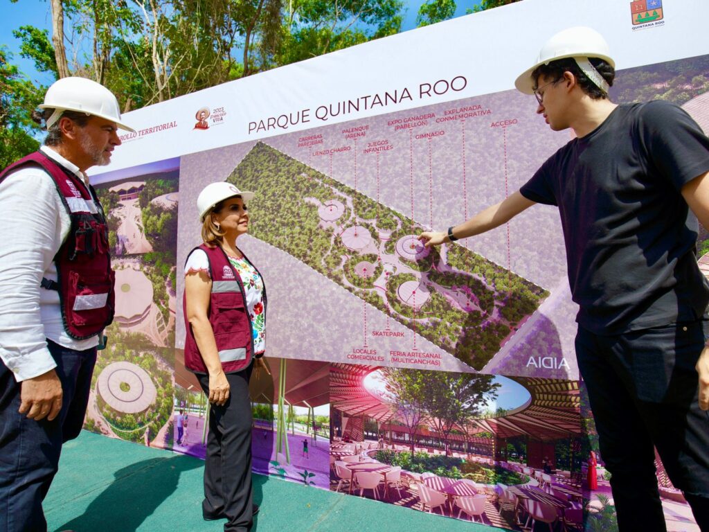 ¡Continúan trabajos! Mara Lezama construye Parque Quintana Roo en Chetumal