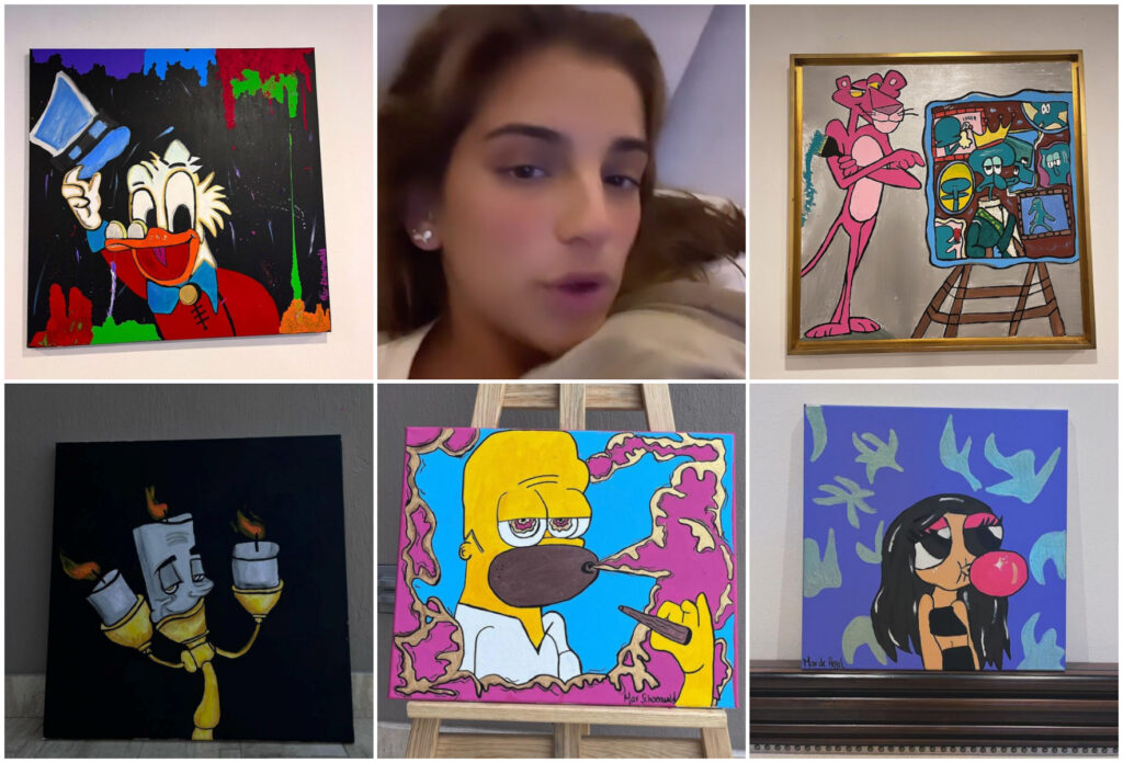 Memes de pinturas de Mar de Regil que vende a precio de obras de arte
