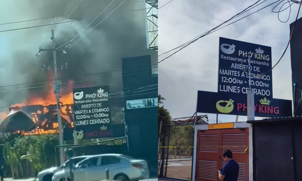 Por causas desconocidas un restaurante en la avenida Huayacan se incendió la tarde de este miércoles, dejando solo daños materiales.