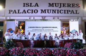 Celebran 173 Aniversario de la Fundación de Isla Mujeres